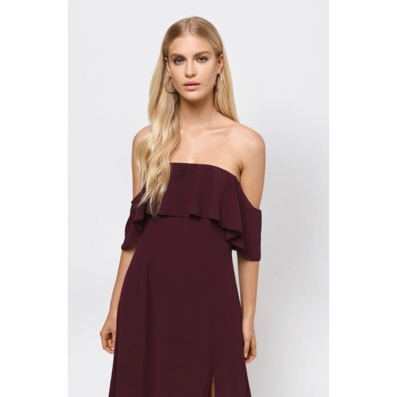 Tobi “All Yours” Strapless Leg Slit Maxi Dress - Picture 2 of 9